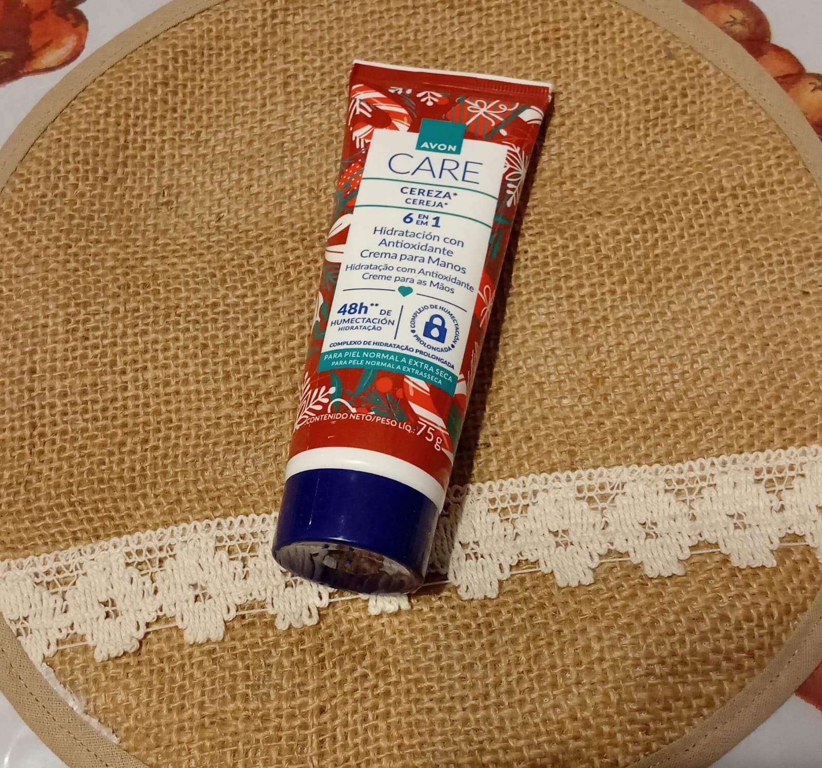 Crema CARE de manos Cereza